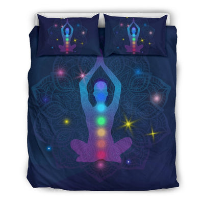 Chakra Yoga Mandala Duvet Cover Bedding Set