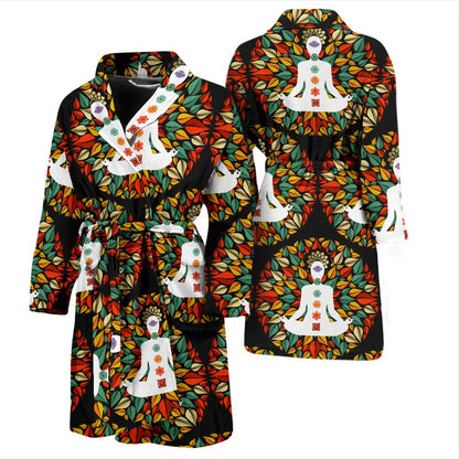 Chakra Yoga Men Bath Robe