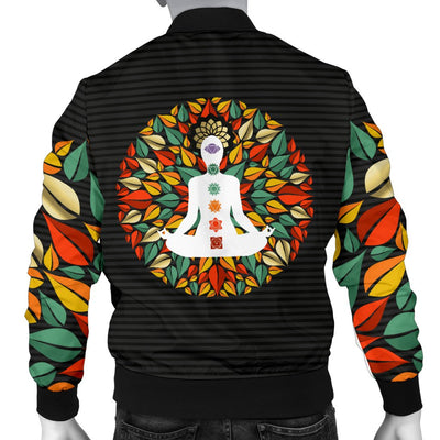 Chakra Yoga Men Casual Bomber Jacket