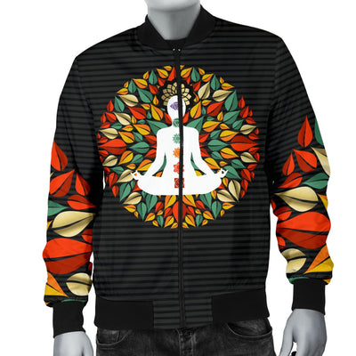 Chakra Yoga Men Casual Bomber Jacket