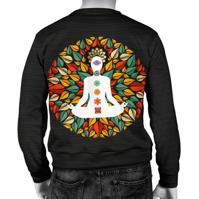 Chakra Yoga Men Crewneck Sweatshirt