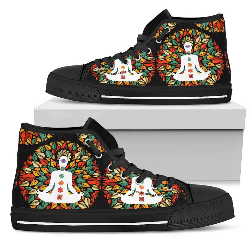 Chakra Yoga Men High Top Shoes