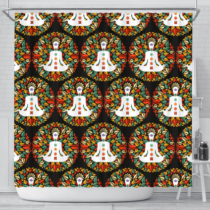 Chakra Yoga Shower Curtain