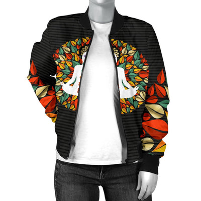 Chakra Yoga Women Casual Bomber Jacket