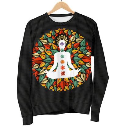 Chakra Yoga Women Crewneck Sweatshirt