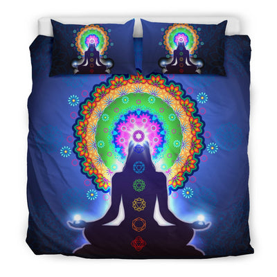 Chakra Zen Yoga Duvet Cover Bedding Set