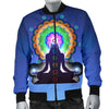 Chakra Zen Yoga Men Casual Bomber Jacket