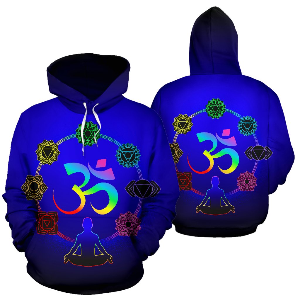 Chakra Zen Yoga OM All Over Print Hoodie