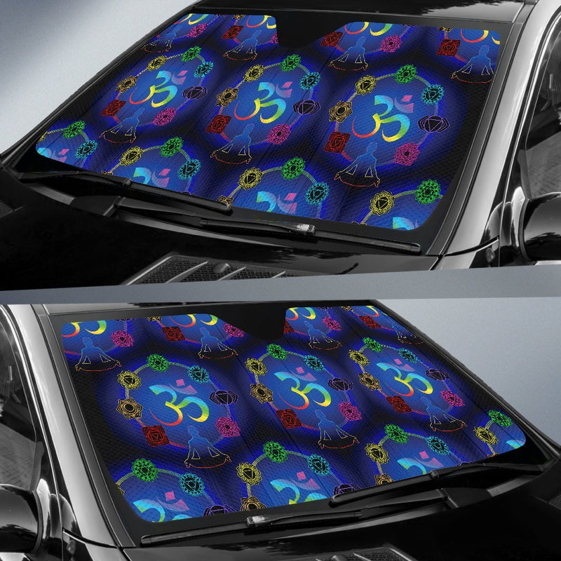 Chakra Zen Yoga OM Car Sun Shade-JorJune