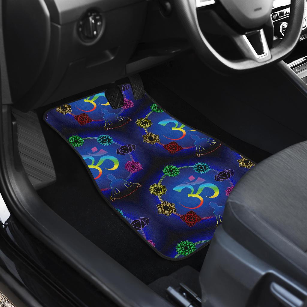 Chakra Zen Yoga OM Front and Back Car Floor Mats