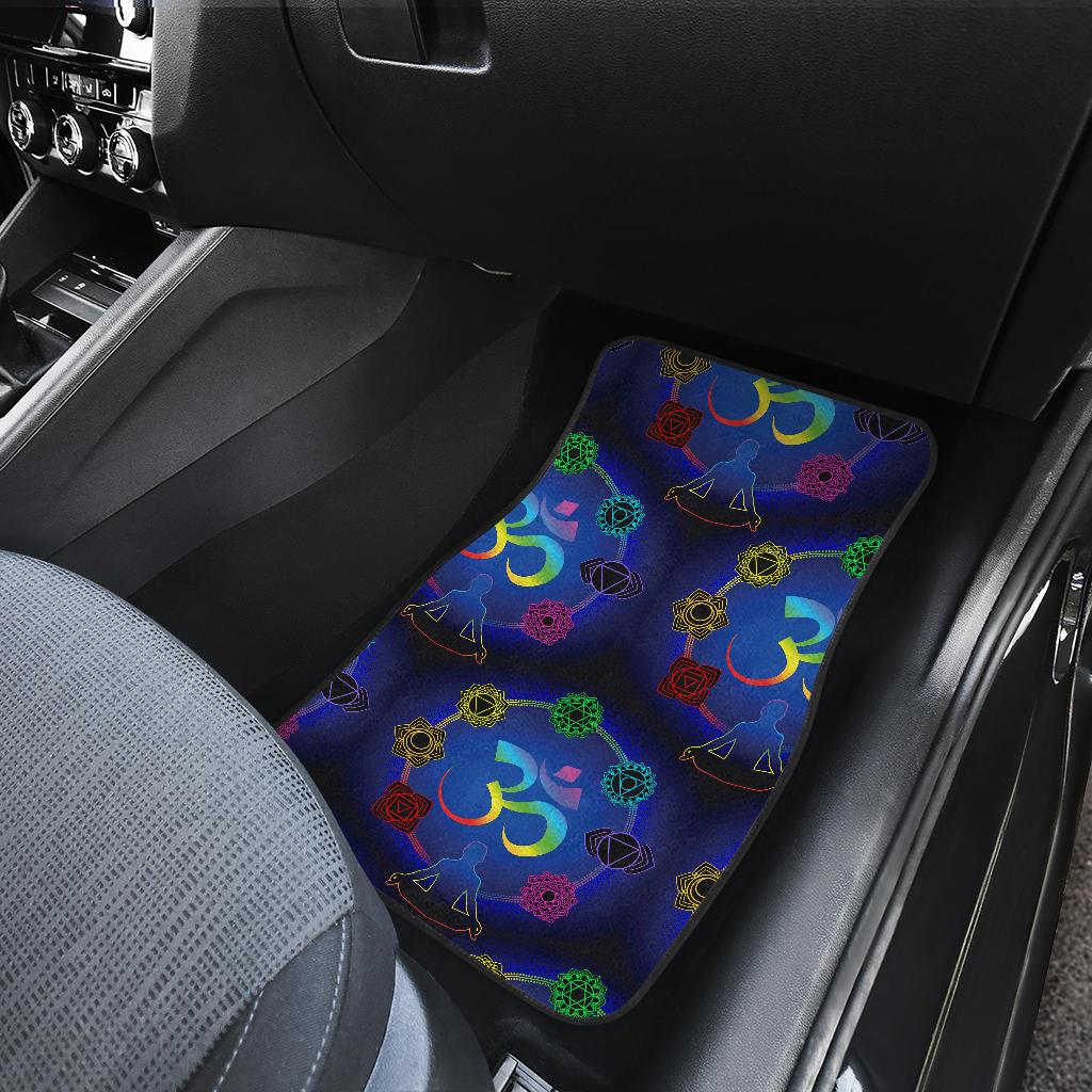 Chakra Zen Yoga OM Front and Back Car Floor Mats