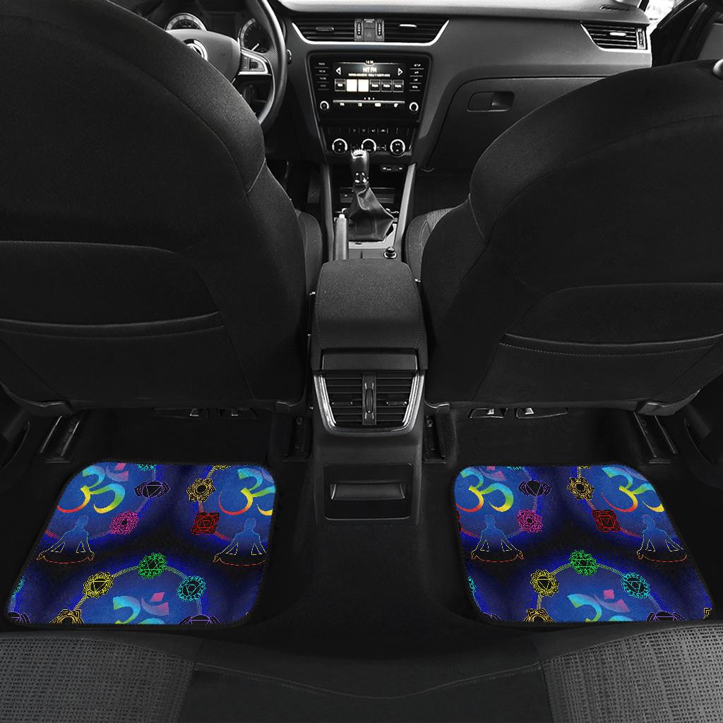 Chakra Zen Yoga OM Front and Back Car Floor Mats