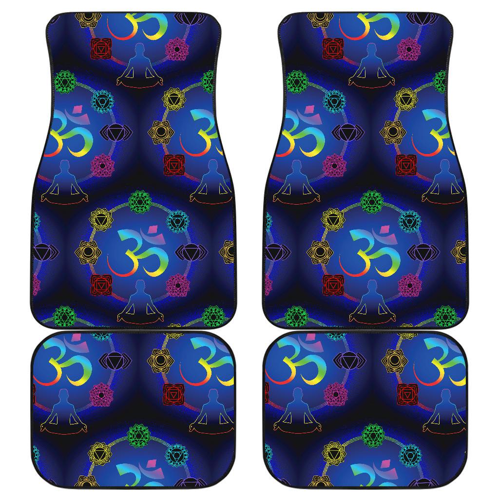 Chakra Zen Yoga OM Front and Back Car Floor Mats