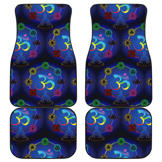 Chakra Zen Yoga OM Front and Back Car Floor Mats