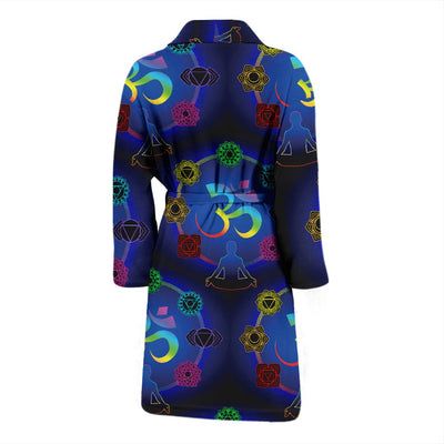 Chakra Zen Yoga OM Men Bath Robe