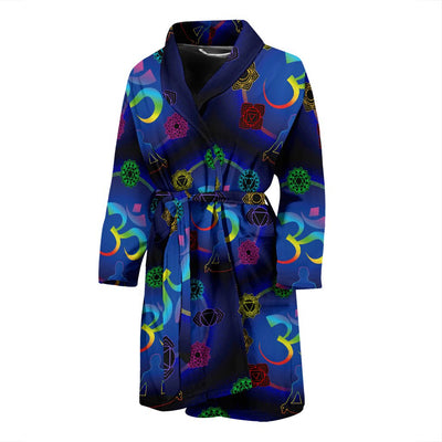 Chakra Zen Yoga OM Men Bath Robe