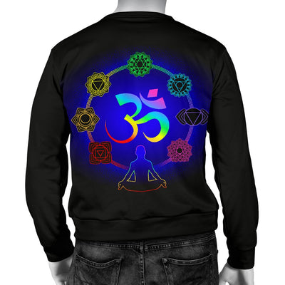 Chakra Zen Yoga OM Men Crewneck Sweatshirt