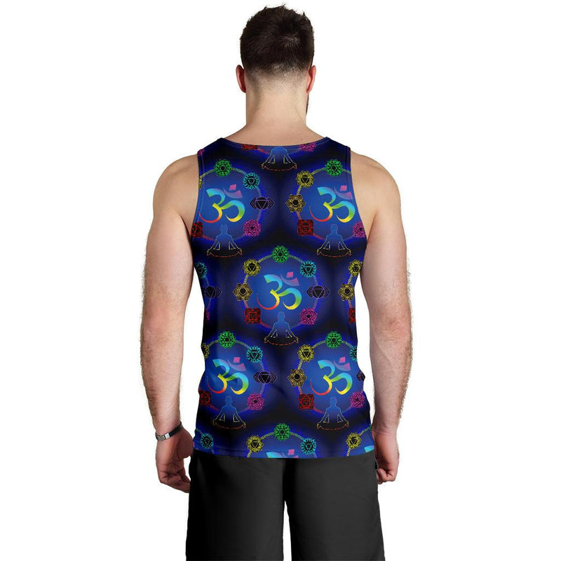 Chakra Zen Yoga OM Men Tank Top