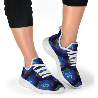 Chakra Zen Yoga OM Mesh Knit Sneakers Shoes