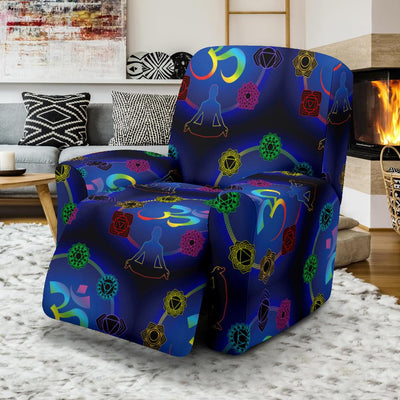 Chakra Zen Yoga OM Recliner Slipcover-JORJUNE.COM