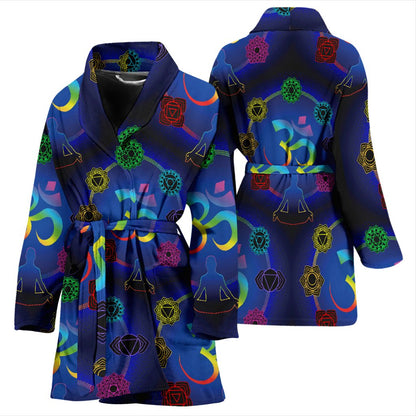 Chakra Zen Yoga OM Women Bath Robe
