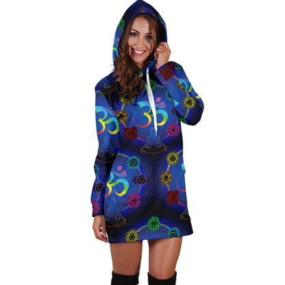 Chakra Zen Yoga OM Women Hoodie Dress
