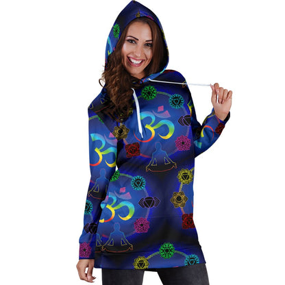 Chakra Zen Yoga OM Women Hoodie Dress