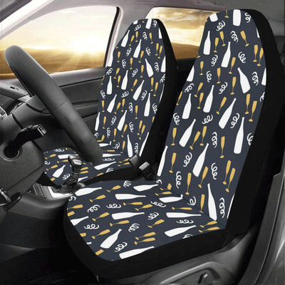 Champagne Pattern Print Design 01 Car Seat Covers (Set of 2)-JORJUNE.COM