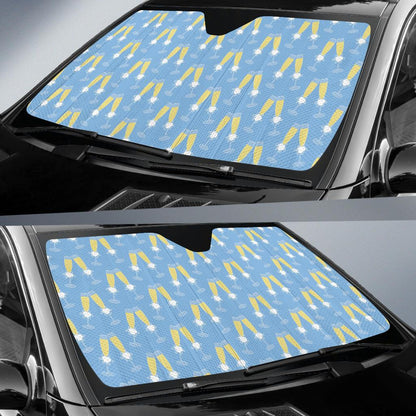 Champagne Pattern Print Design 06 Car Sun Shade-JORJUNE.COM