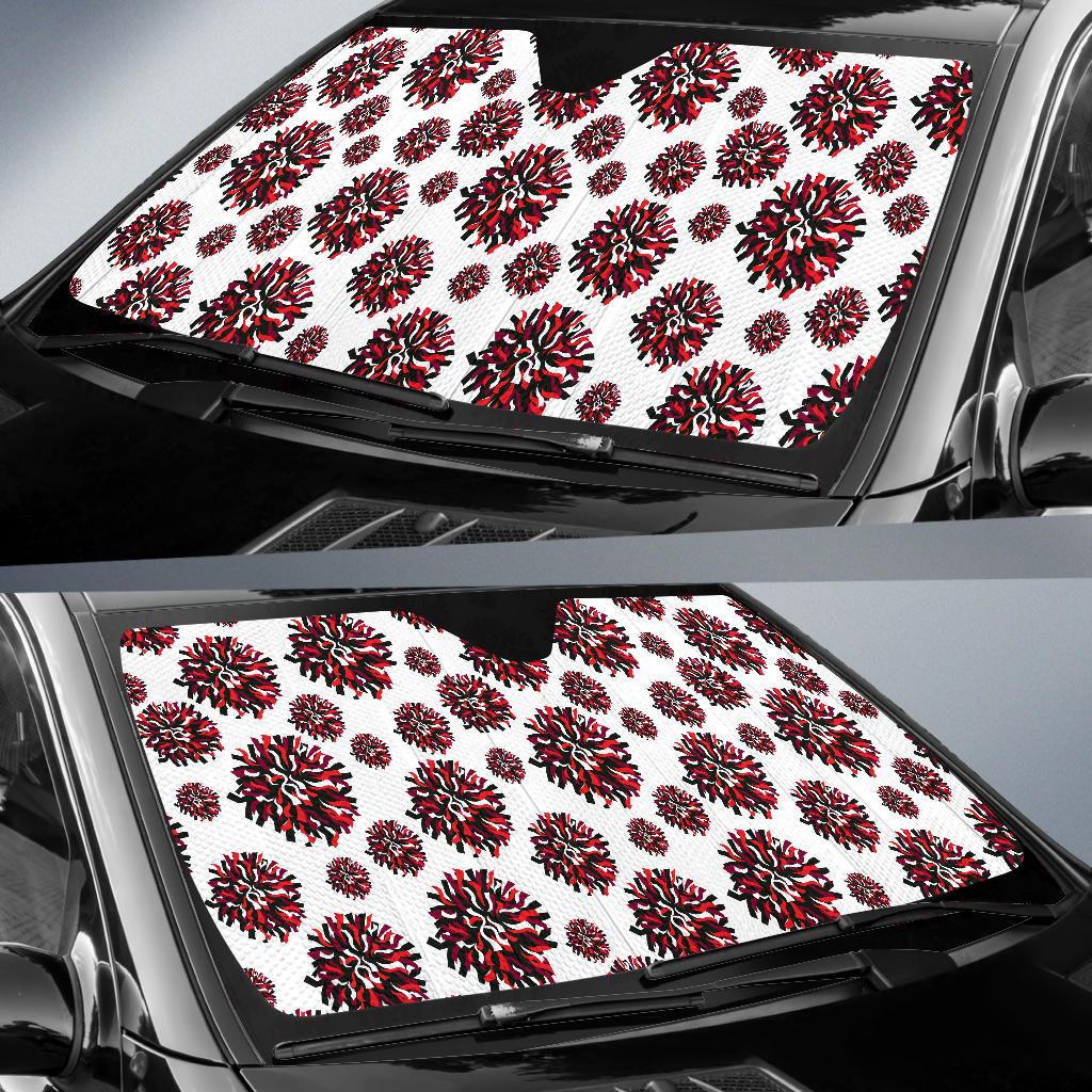 Cheerleader Pattern Print Design 01 Car Sun Shade-JORJUNE.COM