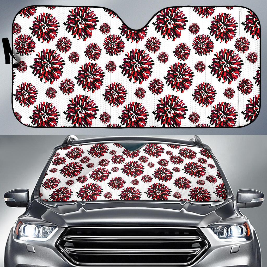 Cheerleader Pattern Print Design 01 Car Sun Shade-JORJUNE.COM