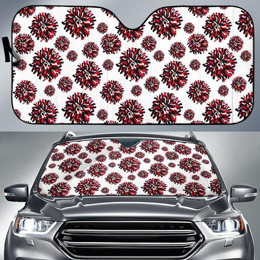Cheerleader Pattern Print Design 01 Car Sun Shade-JORJUNE.COM