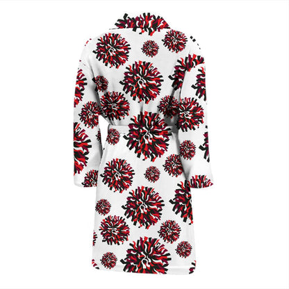 Cheerleader Pattern Print Design 01 Men Bathrobe-JORJUNE.COM