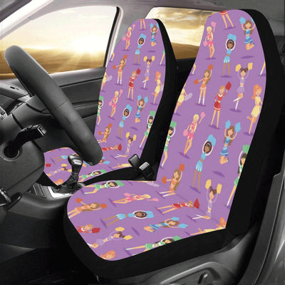 Cheerleader Pattern Print Design 02 Car Seat Covers (Set of 2)-JORJUNE.COM