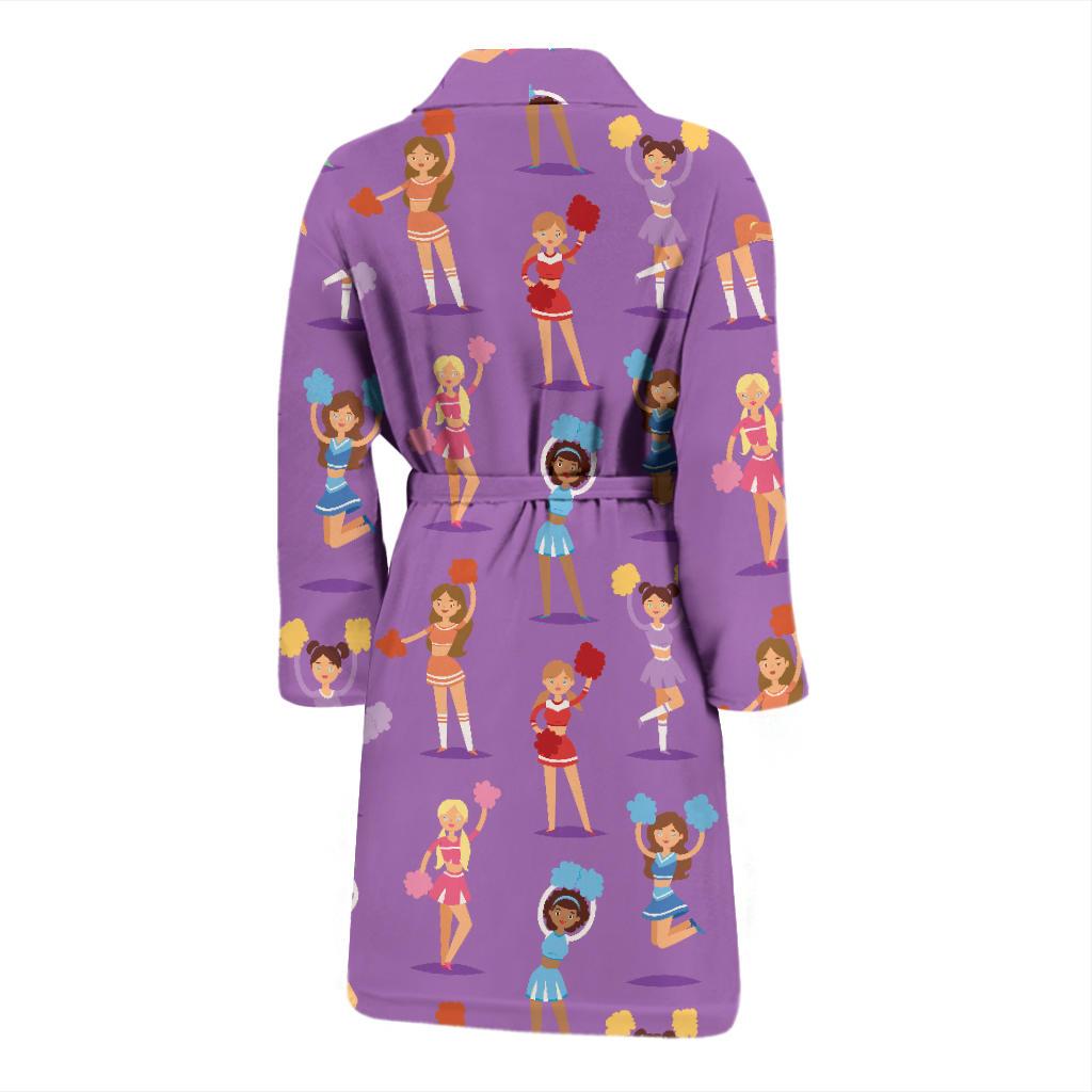 Cheerleader Pattern Print Design 02 Men Bathrobe-JORJUNE.COM