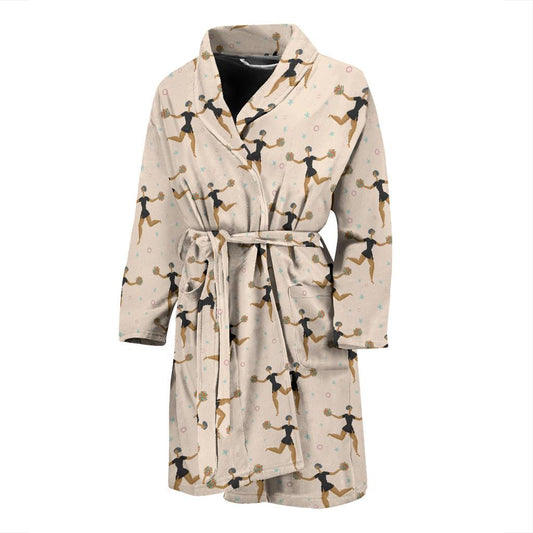 Cheerleader Pattern Print Design 03 Men Bathrobe-JORJUNE.COM