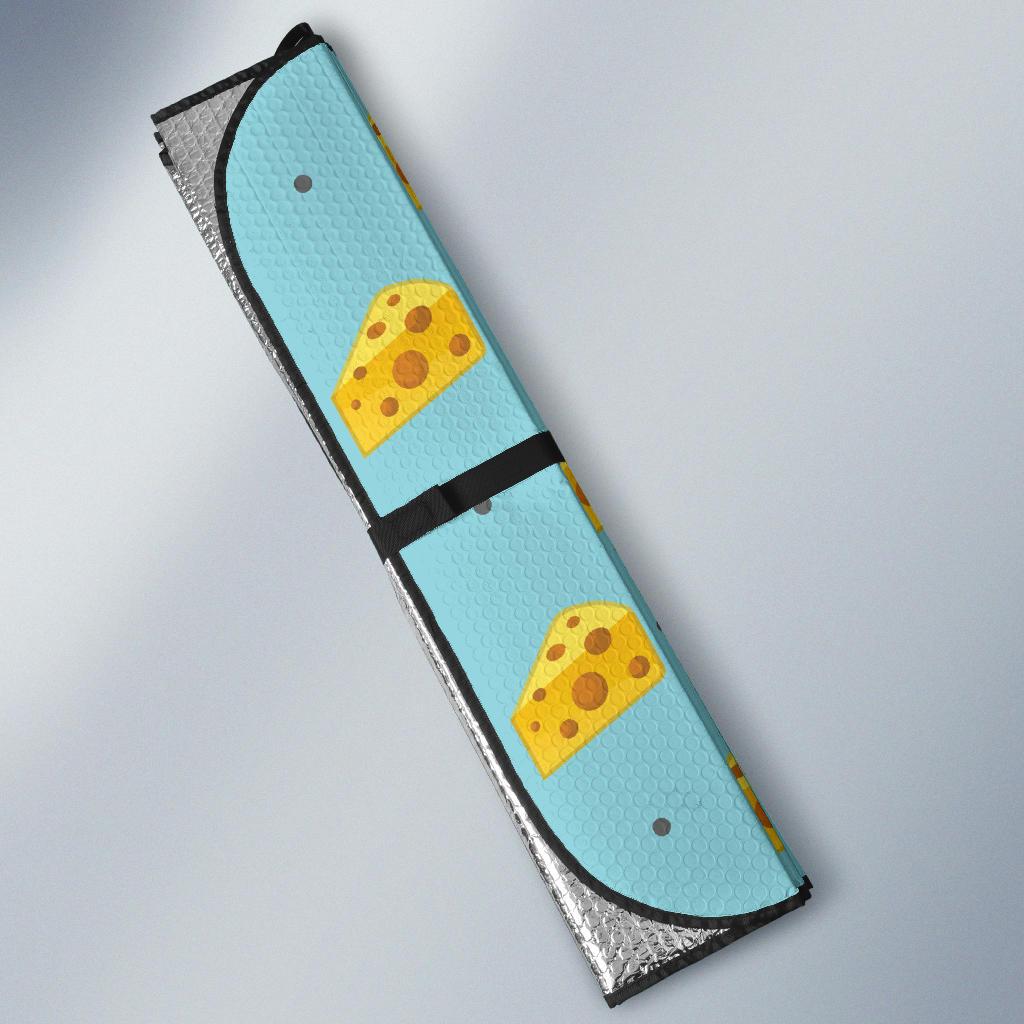Cheese Pattern Print Design 02 Car Sun Shade-JORJUNE.COM