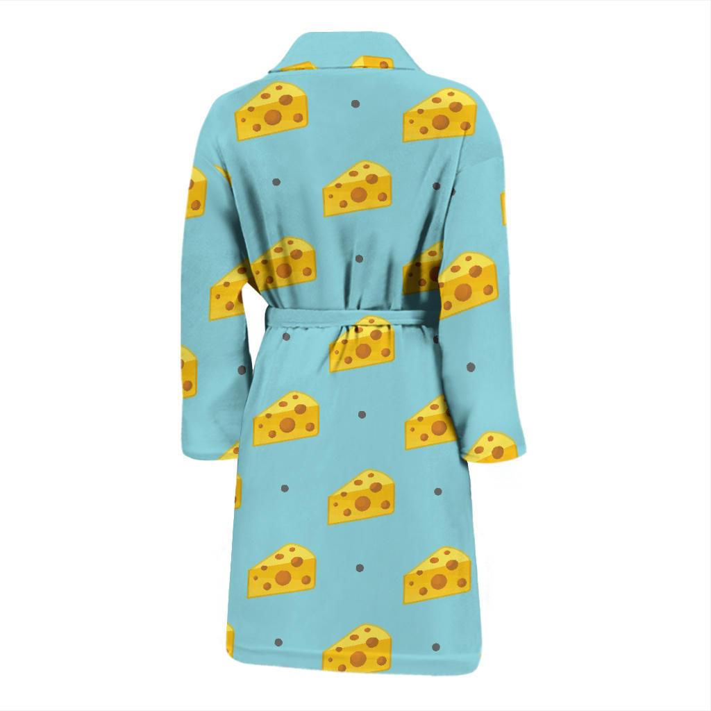 Cheese Pattern Print Design 02 Men Bathrobe-JORJUNE.COM