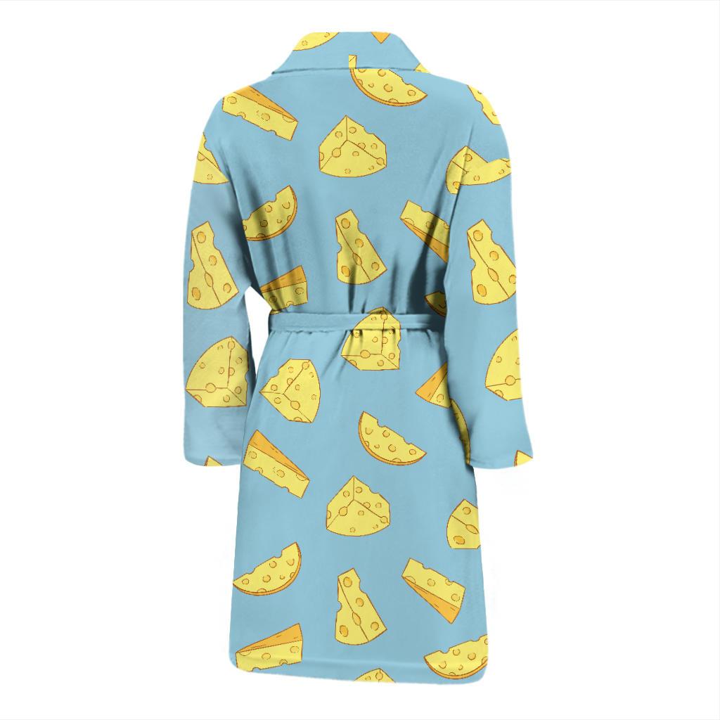Cheese Pattern Print Design 04 Men Bathrobe-JORJUNE.COM