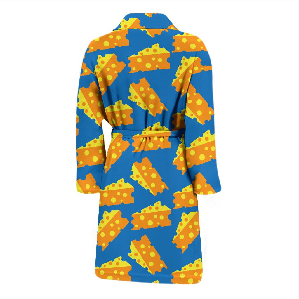 Cheese Pattern Print Design 05 Men Bathrobe-JORJUNE.COM