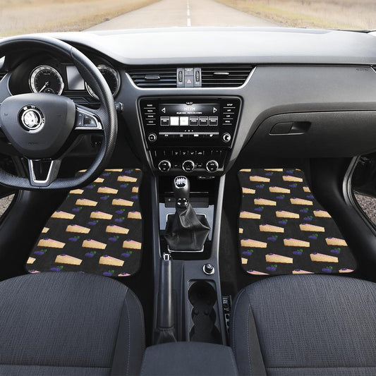 Cheesecake Blueberry Pattern Print Design CK01 Car Floor Mats-JorJune