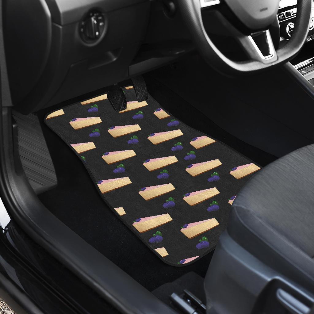 Cheesecake Blueberry Pattern Print Design CK01 Car Floor Mats-JorJune