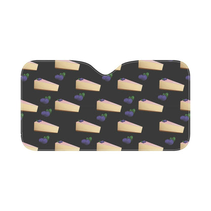 Cheesecake blueberry Pattern Print Design CK01 Car Sun Shade-JorJune