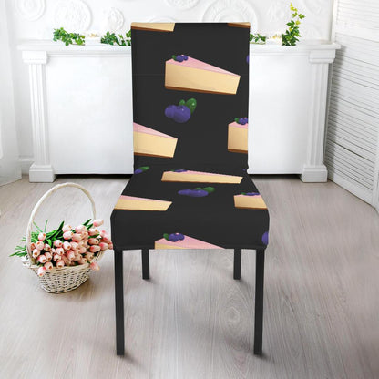 Cheesecake blueberry Pattern Print Design CK01 Dining Chair Slipcover-JORJUNE.COM