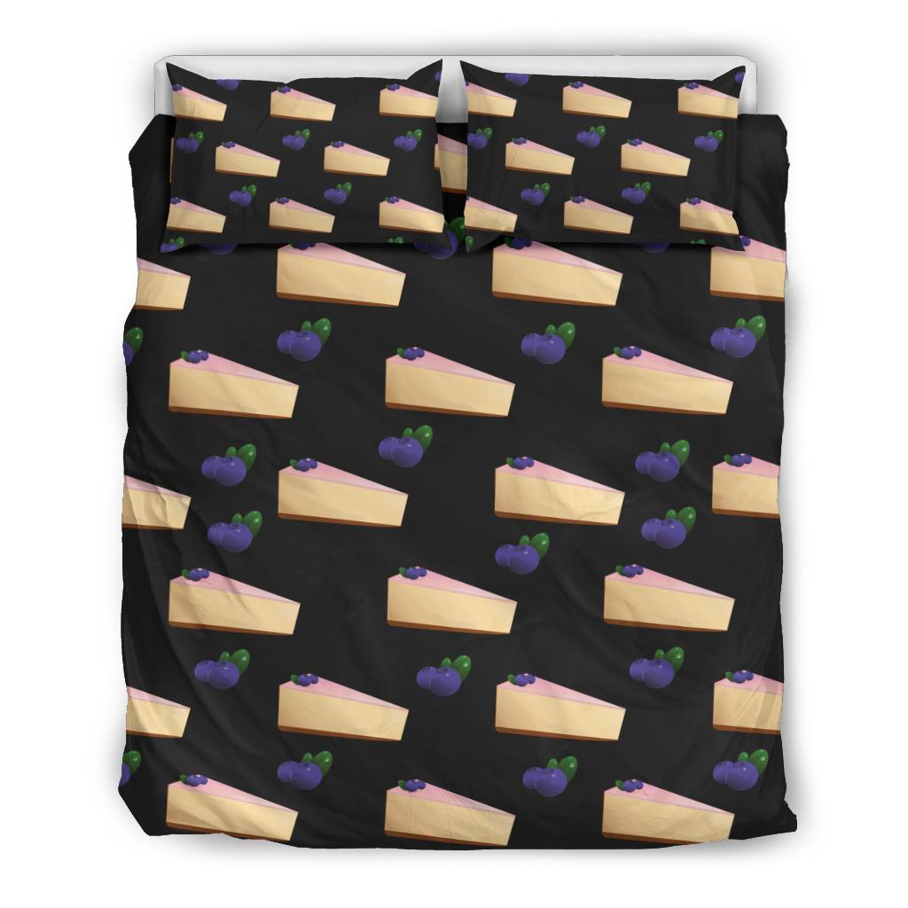Cheesecake Blueberry Pattern Print Design CK01 Duvet Cover Bedding Set-JORJUNE.COM