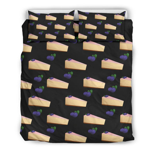 Cheesecake Blueberry Pattern Print Design CK01 Duvet Cover Bedding Set-JORJUNE.COM