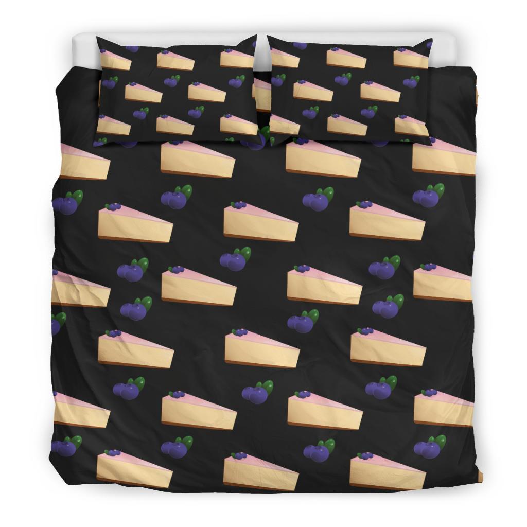 Cheesecake Blueberry Pattern Print Design CK01 Duvet Cover Bedding Set-JORJUNE.COM