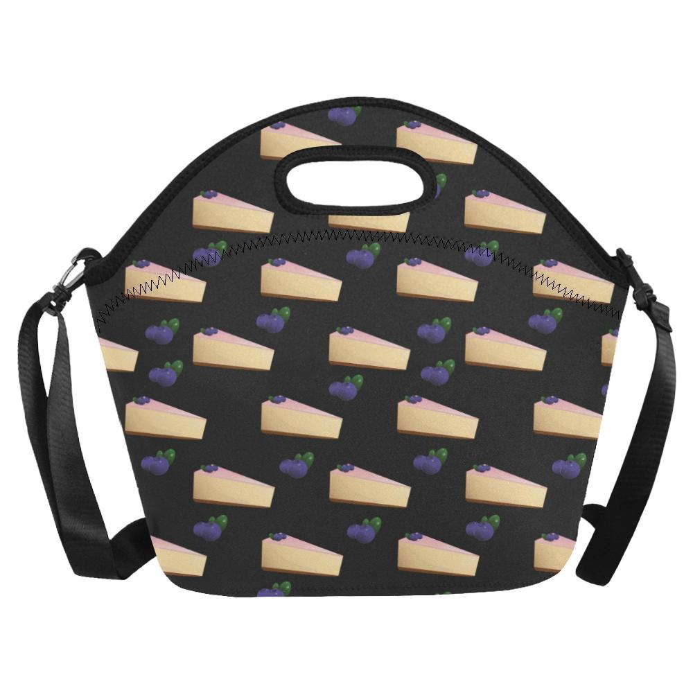 Cheesecake blueberry Pattern Print Design CK01 Neoprene Lunch Bag-JorJune