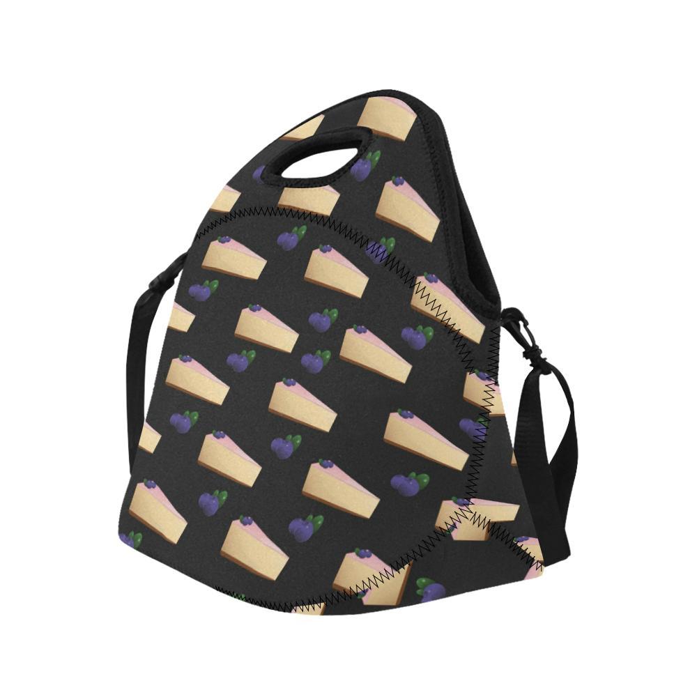 Cheesecake blueberry Pattern Print Design CK01 Neoprene Lunch Bag-JorJune