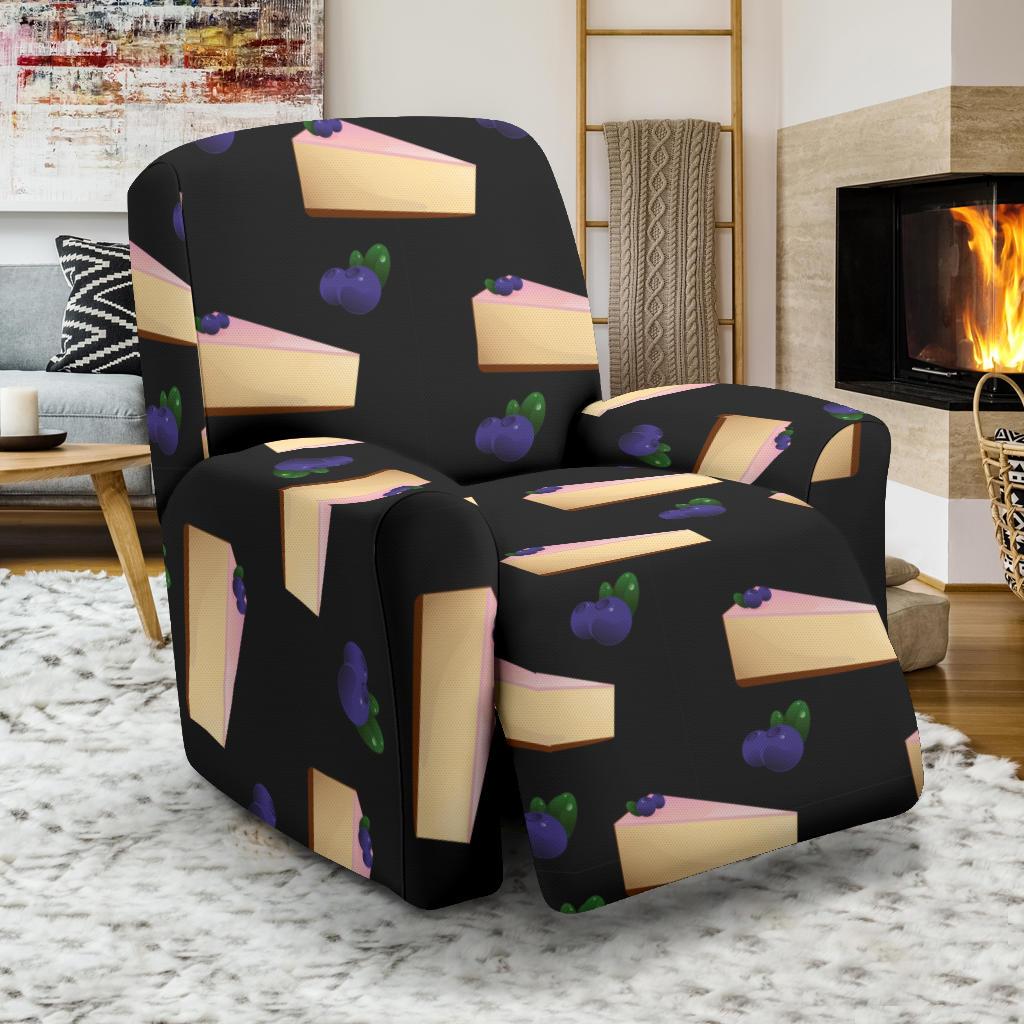 Cheesecake blueberry Pattern Print Design CK01 Recliner Slipcover-JORJUNE.COM